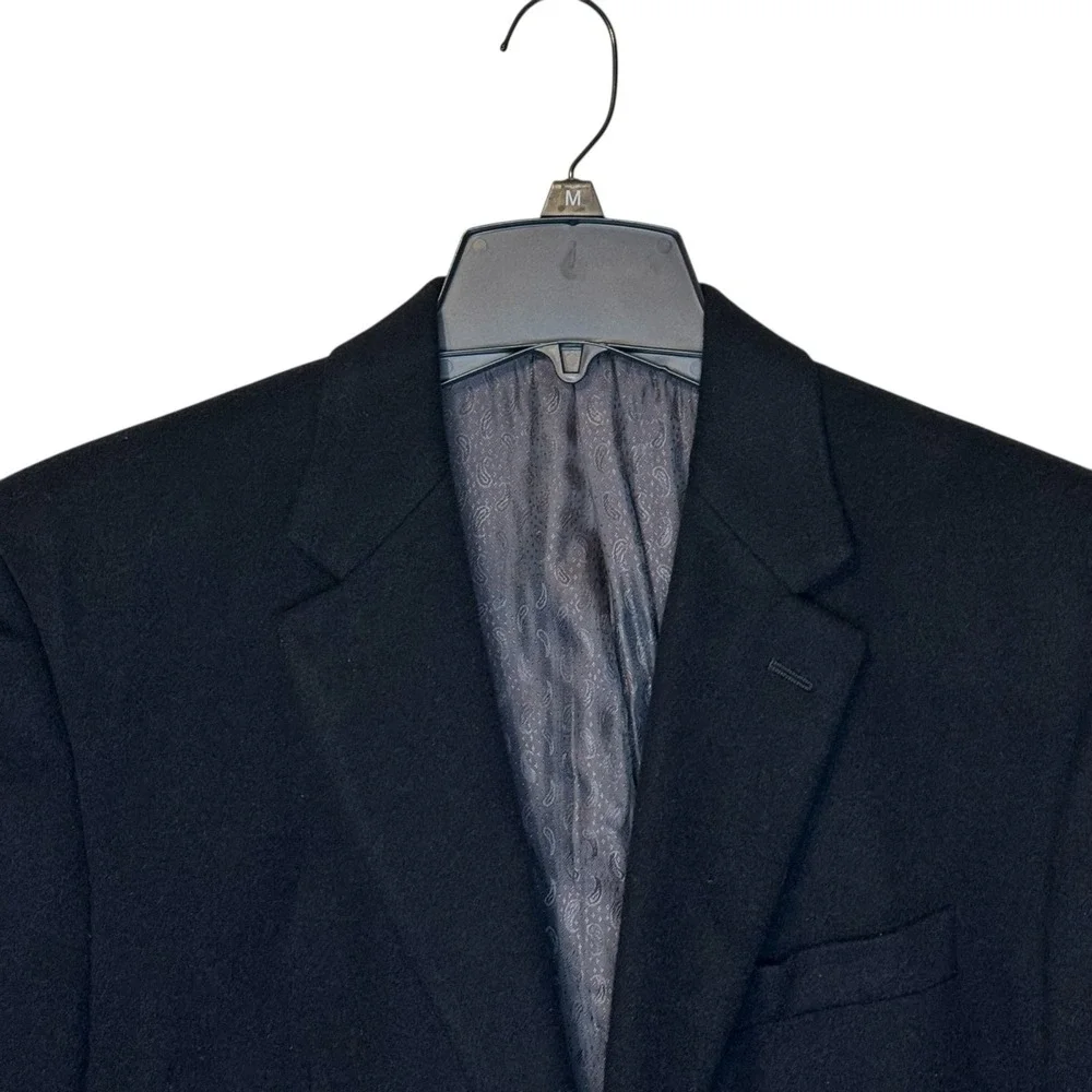 Ralph Lauren Men's Blazer Suit Jacket 100% Camel Hair Single Vent Black 41R‎